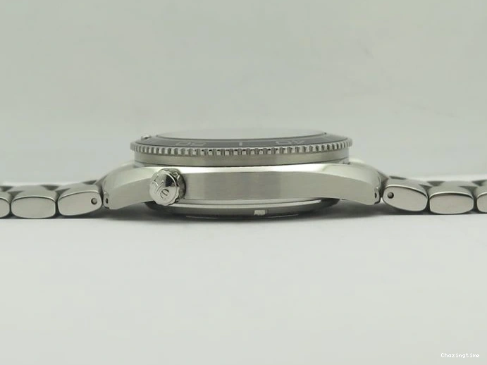 0213 HighPerformance Seamaster Planet Ocean GMT 600M Blue Dial SS On Blue Rubber Strap A 8278